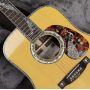 Grand Manufacturer OEM Customized Handcarved Peacok Deluxe Acoustic Guitar 