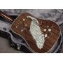 Grand Manufacturer OEM Customized Handcarved Peacok Deluxe Acoustic Guitar 