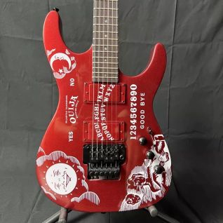 Custom Kirk Hammett Ouija Electric Guitar, Solid Body with Personality Patterm Cover