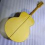 Custom all solid wood 43 inch sj200 parlor guitar customized jumbo body solid flamed maple back side acoustic guitar