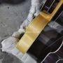 Custom all solid wood 43 inch sj200 parlor guitar customized jumbo body solid flamed maple back side acoustic guitar