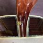 Custom Full Cedar Wood OOO45 Mold Abalone Inlaid with Black Fingerboard Parlor Classic Acoustic Guitar
