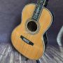 Custom Full Cedar Wood OOO45 Mold Abalone Inlaid with Black Fingerboard Parlor Classic Acoustic Guitar
