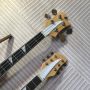 Factory Outlet Black 4+6 Strings Double Neck Electric Guitar Redwood Fretboard