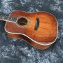 Custom 41 Inch Dreadnought D45F Flamed Maple Style Acoustic Guitar with Abalone Inlays