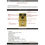 GOLDEN RAT Guitar Effect Pedal Fuzz Distortion Boost With Three mode Toggle Switch