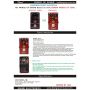 Custom Grand Prince Of Sound High quality Guitar Effect Pedal Wah Overdrive Distortion Boost Three Mode With True Bypass, Accept Pedal OEM