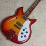 Custom 6 Strings 330 360 381 Semi Hollow Body Cherry Sunburst Electric Guitar Flamed Top with Nitro Finishing
