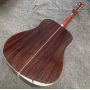 Custom D28AA Model Acoustic Guitar, Solid Rosewood Back Side, Ebony Fretboard, Accept OEM