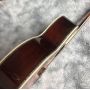 Custom Hand Engraved Design 43 Inch Jumbo SJ200 Solid Back Side Acoustic Guitar in Sunburst Color