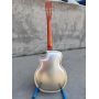 Custom Brass Metal Body Cutaway Tricone Acoustic Electric Resonator Guitar 
