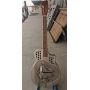 Custom Grand Brass Resonator Guitar, Matt Painting Chrome Plated Brass body Cutaway Tricone Resonphonic Guitar