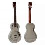 Custom Gloss Brass Bell Biscuit Bridge Electric Parlor OOO Resonator Acoustic Guitar W Pickup