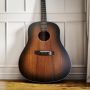 Custom Dreadnought All Solid Mahogany Slope Shoulder Acoustic Electric Guitar