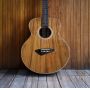 Custom 38 Inch Mini Jumbo Travel KOA Wood Acoustic Guitar
