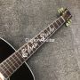 Custom GB Style EP Elvis Presley Replica Gib Dove Acoustic Guitar in Glossing Black Dove Folk Guitar