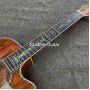 Custom 12 Strings All Koa Wood 41 Inch D Type Cutaway Acoustic Guitar Abalone Tree of Life Ebony
