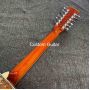 Custom 12 Strings All Koa Wood 41 Inch D Type Cutaway Acoustic Guitar Abalone Tree of Life Ebony