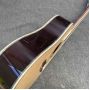 Custom 41 inch Dreadnought D 12 strings abalone binding folk classic acoustic guitar with customized inlay logo headstock