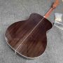 Custom 40 inch OM45 body DIY KIT Acoustic Guitar with Herringbone Binding no Painting