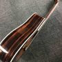 Custom Solid Cocobolo Back Side Real Abalone Inlay D Body Dreadnought Acoustic Guitar in Sunburst Color