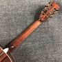 Custom Solid Cocobolo Back Side Real Abalone Inlay D Body Dreadnought Acoustic Guitar in Sunburst Color