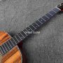 Grand OM Guitar Solid KOA Back Side Acoustic Guitar, Customized Logo on Headstock