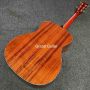 Grand OM Guitar Solid KOA Back Side Acoustic Guitar, Customized Logo on Headstock