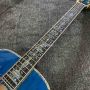 Custom Martin Style OM Body Water Ripple SOLID Flamed Maple Back Side Acoustic Guitar, Accept Guitar OEM
