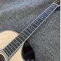 Custom OOO-45 AAAAA 5A Solid Wood Martin Style Cutaway Acoustic Guitar with Ebony Fingerboard 12 Frets 43mm Width Nut, Accept Guitar OEM