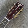 Custom OOO-45 AAAAA 5A Solid Wood Martin Style Cutaway Acoustic Guitar with Ebony Fingerboard 12 Frets 43mm Width Nut, Accept Guitar OEM