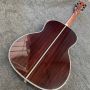 Custom OOO-45 AAAAA 5A Solid Wood Martin Style Cutaway Acoustic Guitar with Ebony Fingerboard 12 Frets 43mm Width Nut, Accept Guitar OEM