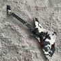 Custom ESP Snake Byte James Hetfield Signature Camo Electric Guitar with 9V Active Pickup, EMG Pickups, Black Hardware