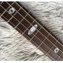 Custom 4 Strings Neck Through Body Alembic Style Electric Bass Guitar Tree Burl Top