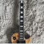Custom Gibson Style Les Paul LP Electric Guitar Nature Burl Maple Top Mahogany Body Gold Hardware