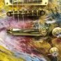 Custom GB LP Style Handpaint Electric Guitar with 2H pickup Gold Hardware Mahogany Body