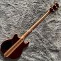 Custom Alembic Style Stanley Clarke 4 Strings Neck Thru Body Electric Guitar Bass in Red Color