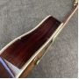 Custom D Body Life Tree Inlay Sunburst Acoustic Electric Guitar, Customized logo, Ebony Fingerboard, Martin style D45 acoustic guitar