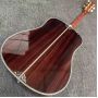 Custom D Body Life Tree Inlay Sunburst Acoustic Electric Guitar, Customized logo, Ebony Fingerboard, Martin style D45 acoustic guitar