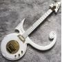 Custom Big Prince Arrow Inlay Gold Hardware Electric Guitar in White