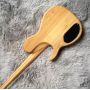 Custom 5 Strings BUTTERFLY Style Electric Bass with Burl Maple Top Gold Hardware