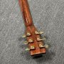 Custom OM Style 42 Solid Spruce Cedar Top Acoustic Guitar Real Abalone Inlay with Vintage Gold Tuner 