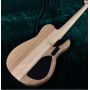 Custom Burl Wood One Piece Neck Through Body 5 Strings Lefty Electric Bass Guitar