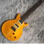 Custom Flamed Maple Top Electric Guitar with Bird Inlay and Chrome Hardware in Yellow PRS Style Guitar