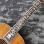 New Custom Full Koa Wood D-45k Acoustic Electric Guitar Solid KOA Top Abalone Shell Inlay