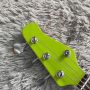 Custom 4 Strings Stingray Electric Bass Guitar in Green with White Pickguard Rosewood Fretboard