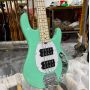 Custom 4 Strings MusicMan Style Electric Guitar Bass in Green Color