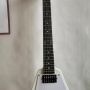 Custom Flying V GB Style Electric Guitar in White with HH Pickup