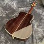 Custom Sunburst Color Solid Spruce Top 40 Inch OM Type Acoustic Guitar Rosewood Body Fingerboard