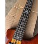 Custom 24 Frets Neck Thru Body Abalone Neck Inlay 8 Strings Electric Bass Guitar